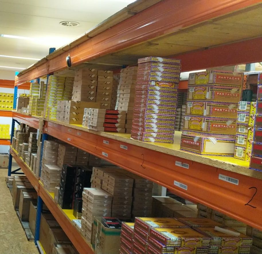 Cigar Logistics — Bonded warehouse — racking and storage